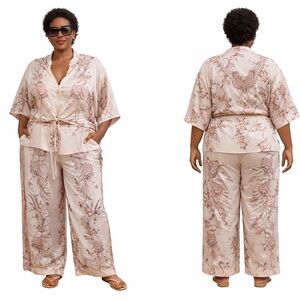 Women's Cream Floral Jumpsuit